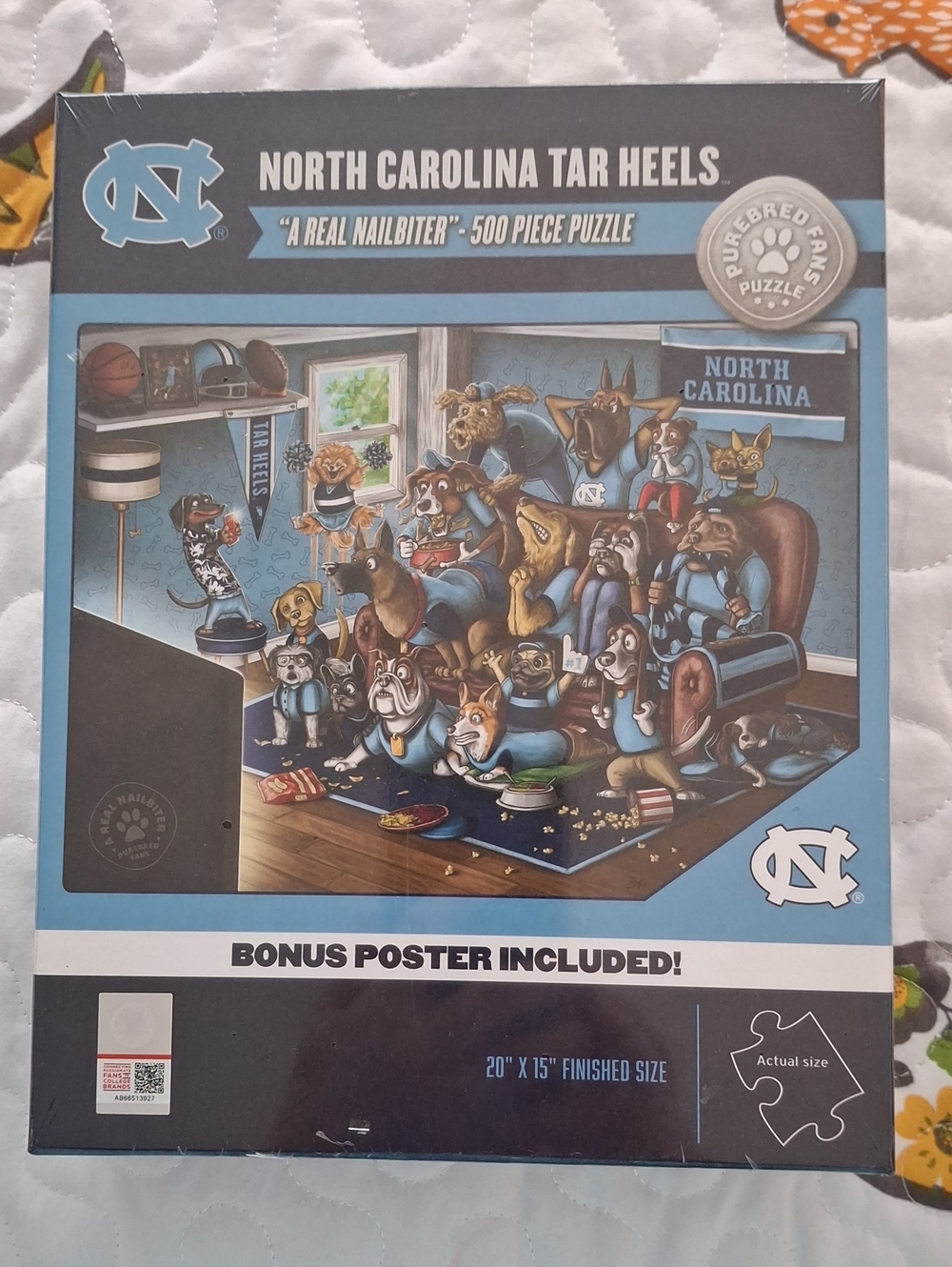 North Carolina Tar Heels 500-Piece Puzzle – Blue Team Design